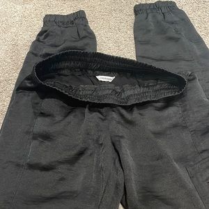 Calvin Klein silk joggers lightly worn